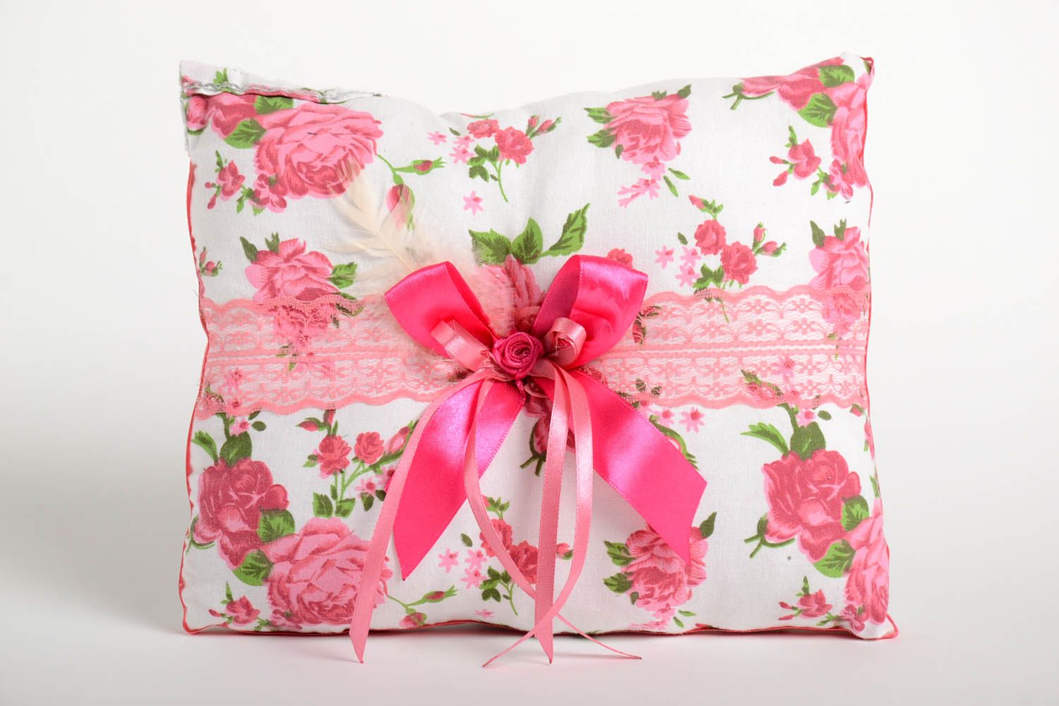 Подушка на диван хэнд мэйд декоративная подушка розовая диванная подушка фото 2