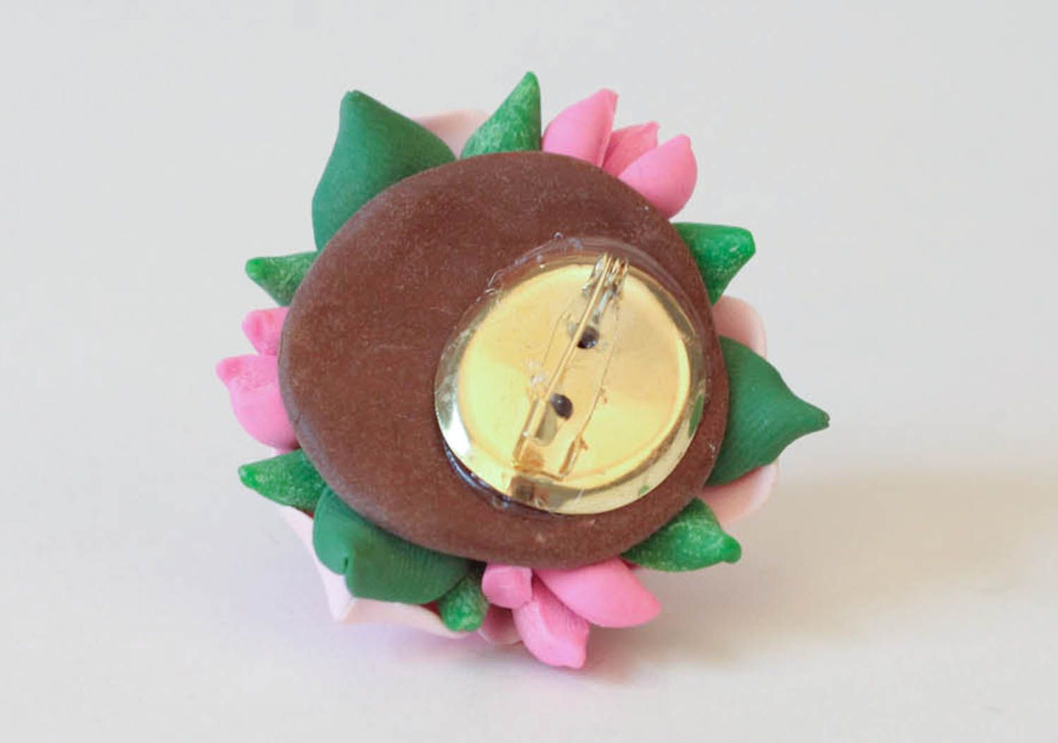 Brooch made in the shape of a flower bouquet photo 4