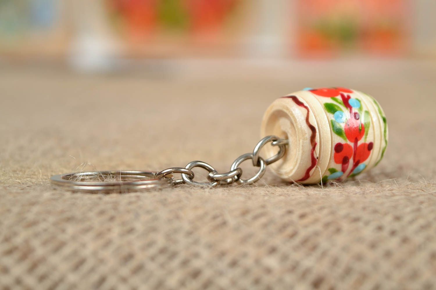 Unusual handmade wooden keychain popular keychain fashion accessories gift ideas photo 1