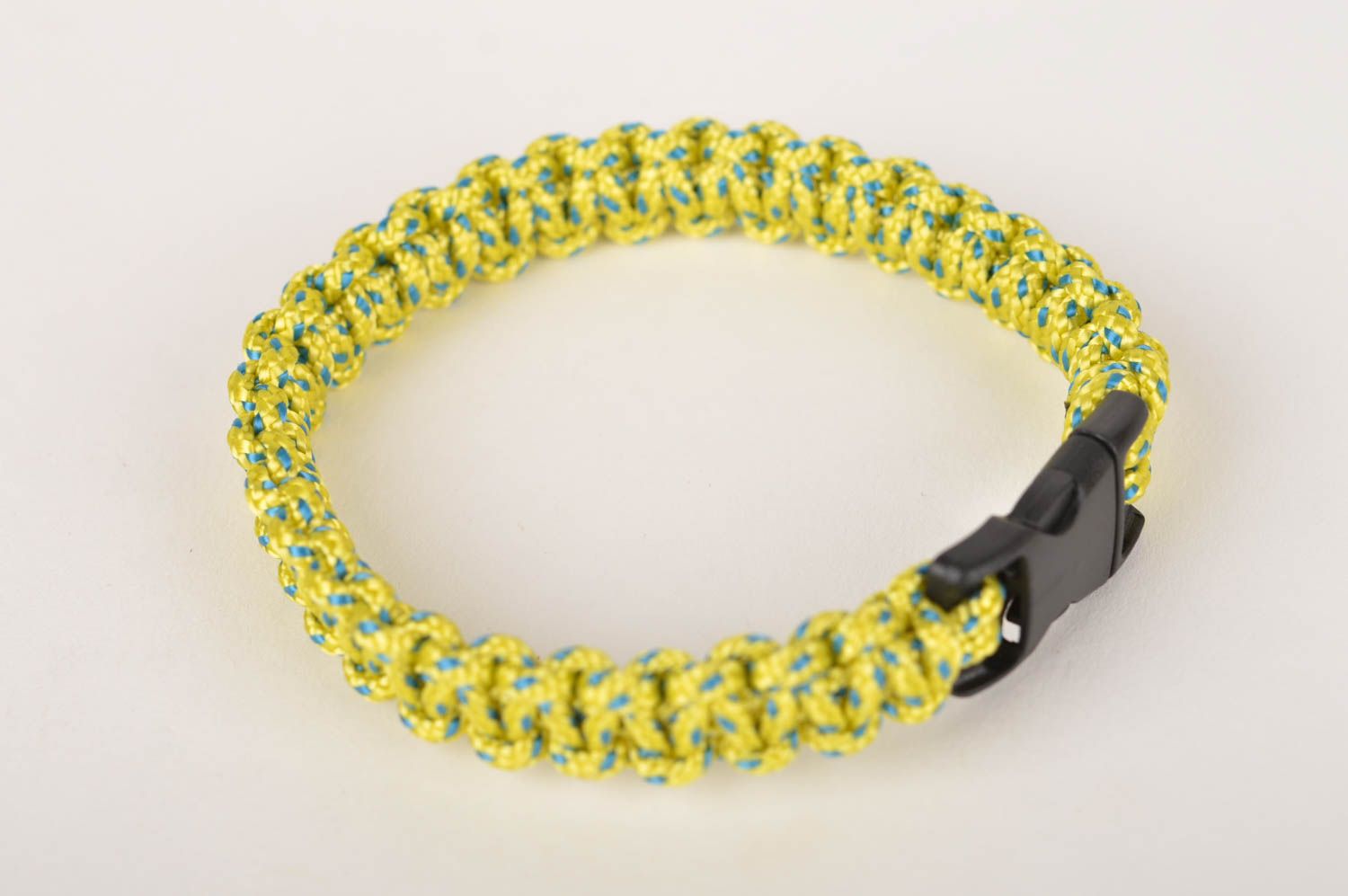 Bright handmade paracord bracelet woven cord bracelet survival bracelet photo 2