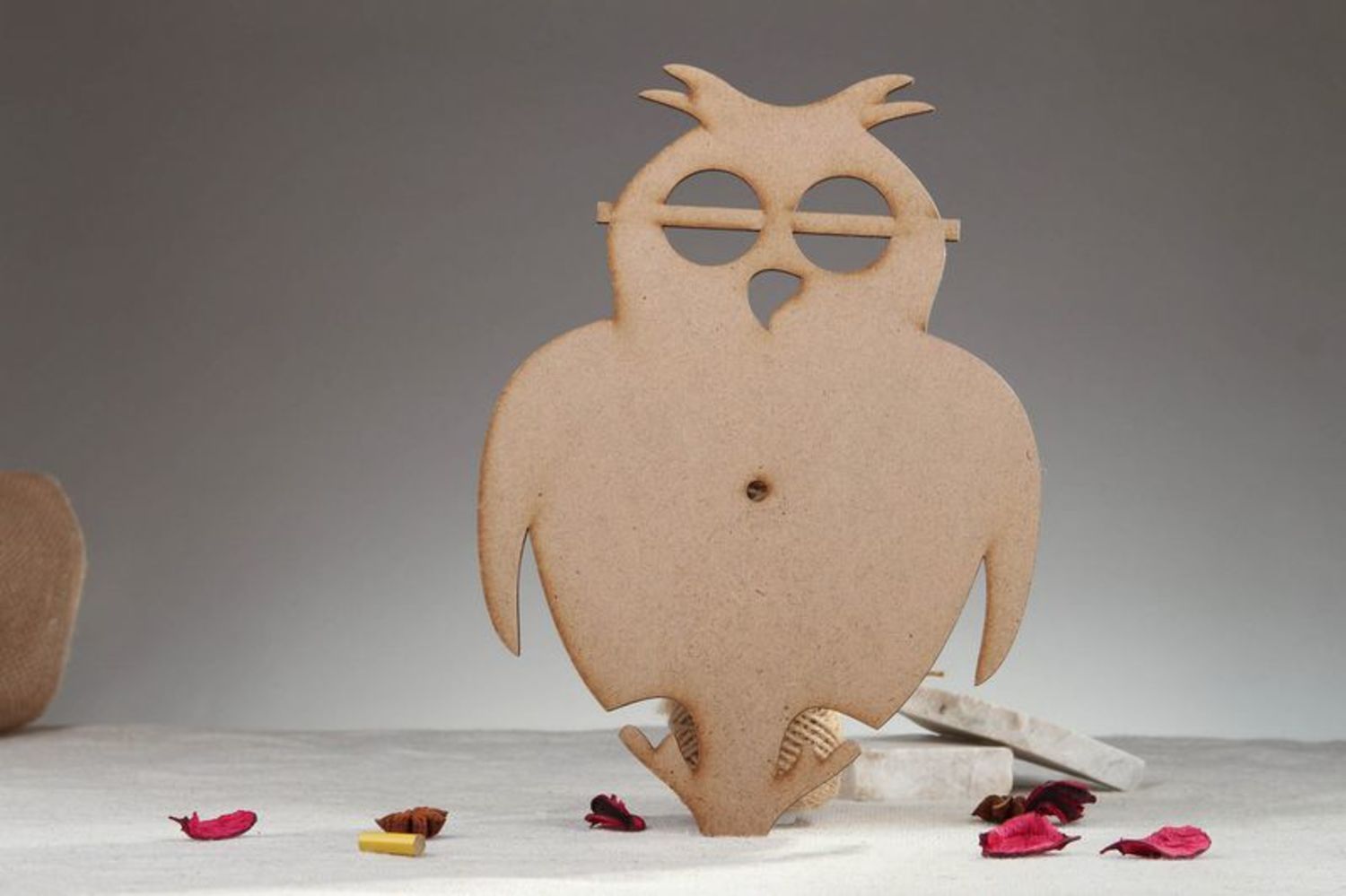 Wooden blank for clock Owl photo 1