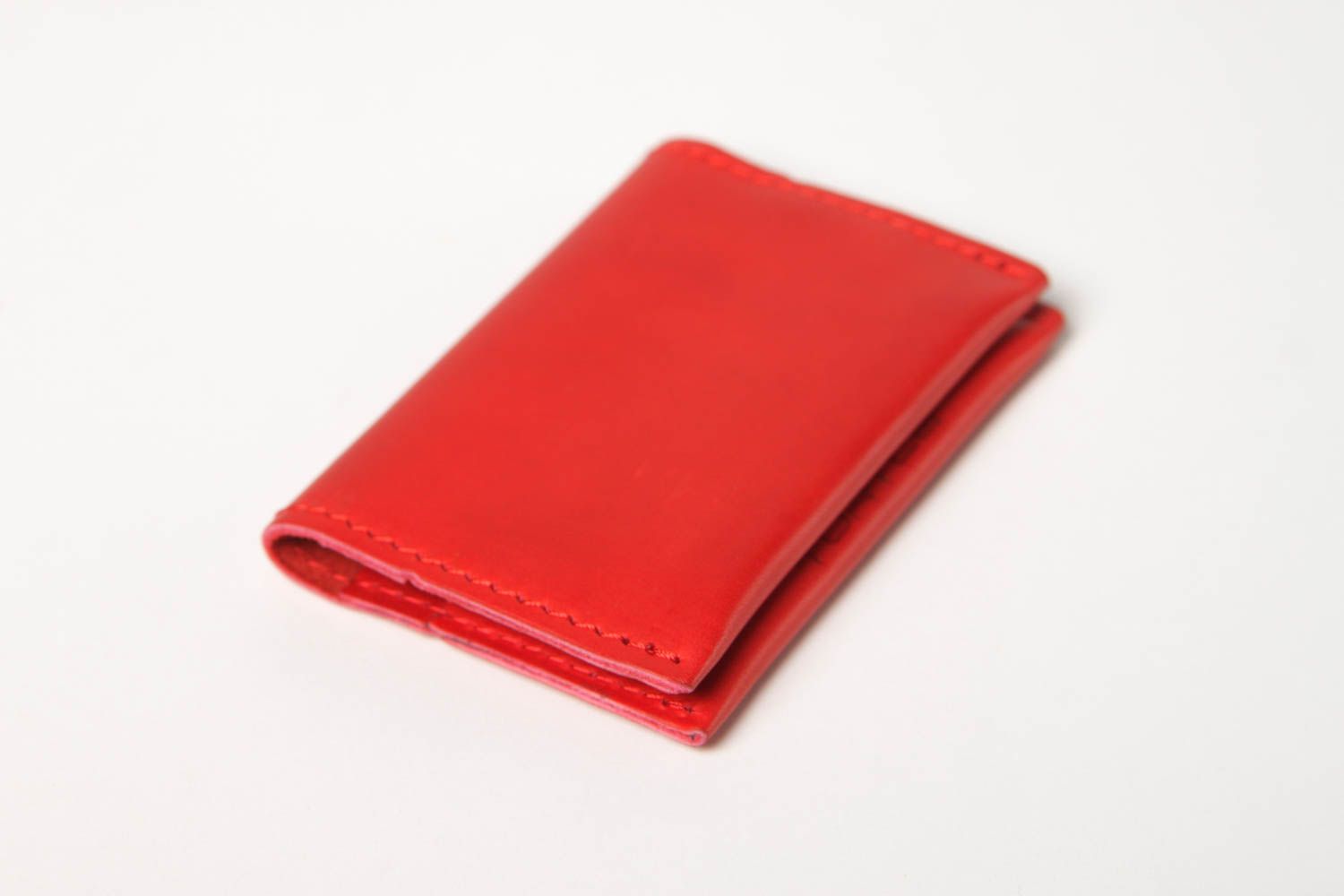 Beautiful handmade leather card holder leather goods business gift ideas photo 2