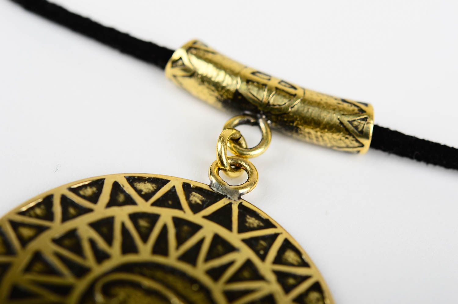 Handmade pendant unusual accessory beautiful pendant for girls metal jewelry photo 5