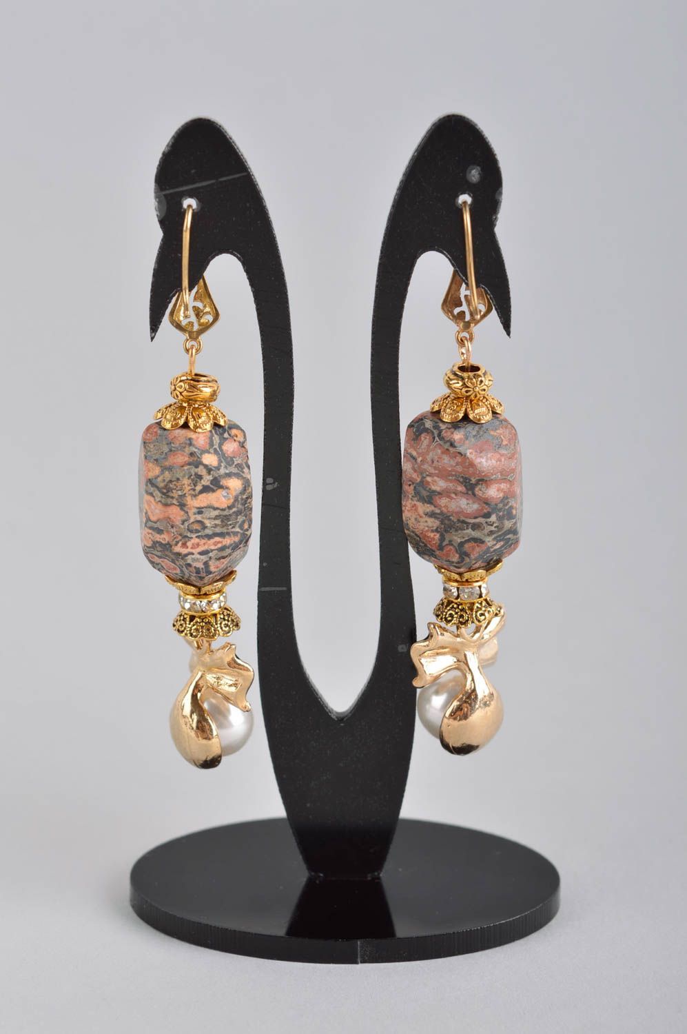 Gemstone earrings handmade jewellery designer earrings best gifts for women photo 5