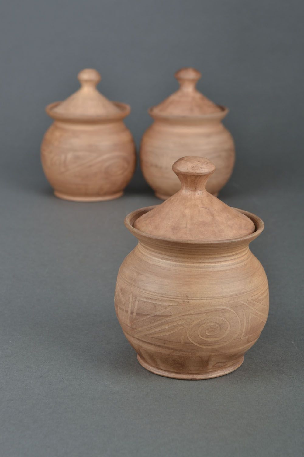 Pot à cuire en argile blanche fait main original pratique décoratif cuisine photo 1