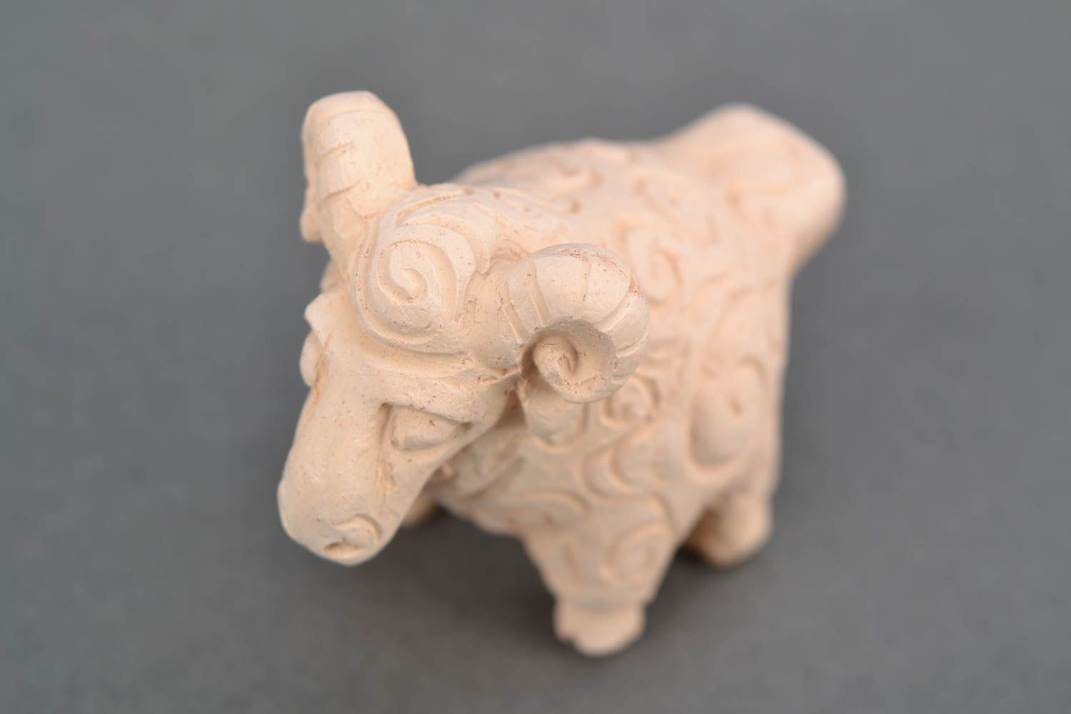 Clay whistle for a child Lamb photo 5