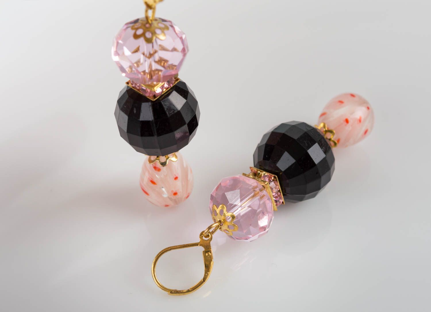 Unusual homemade plastic earrings crystal earrings evening jewelry designs photo 5