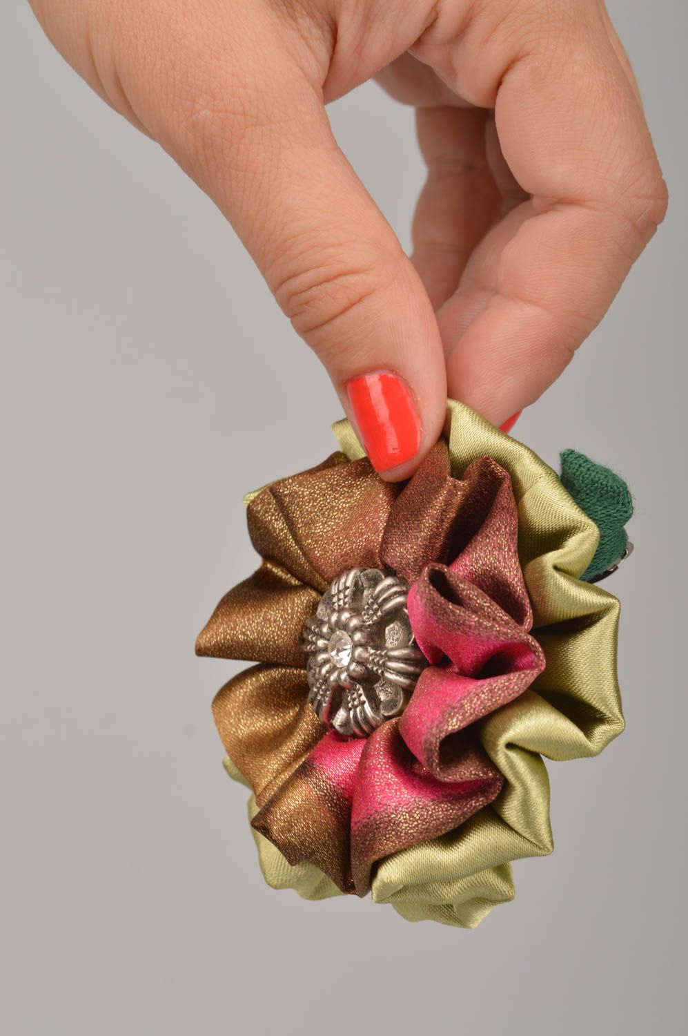 Handmade hair clip designer hair clip unusual hair clip gift for girls photo 2