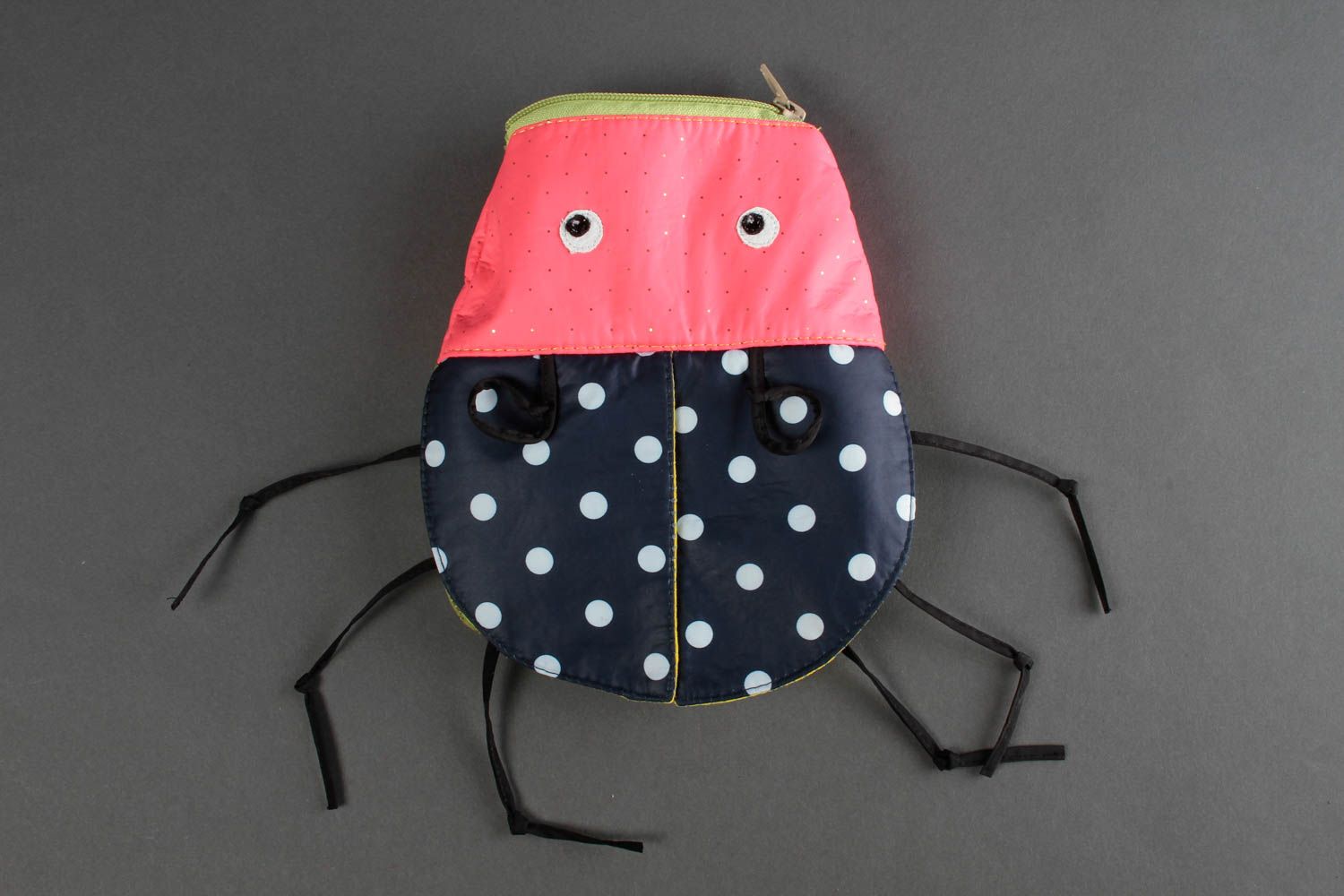 Handmade Kindertasche Mädchen Mode Accessoire Tasche aus Stoff Käfer lustig foto 1
