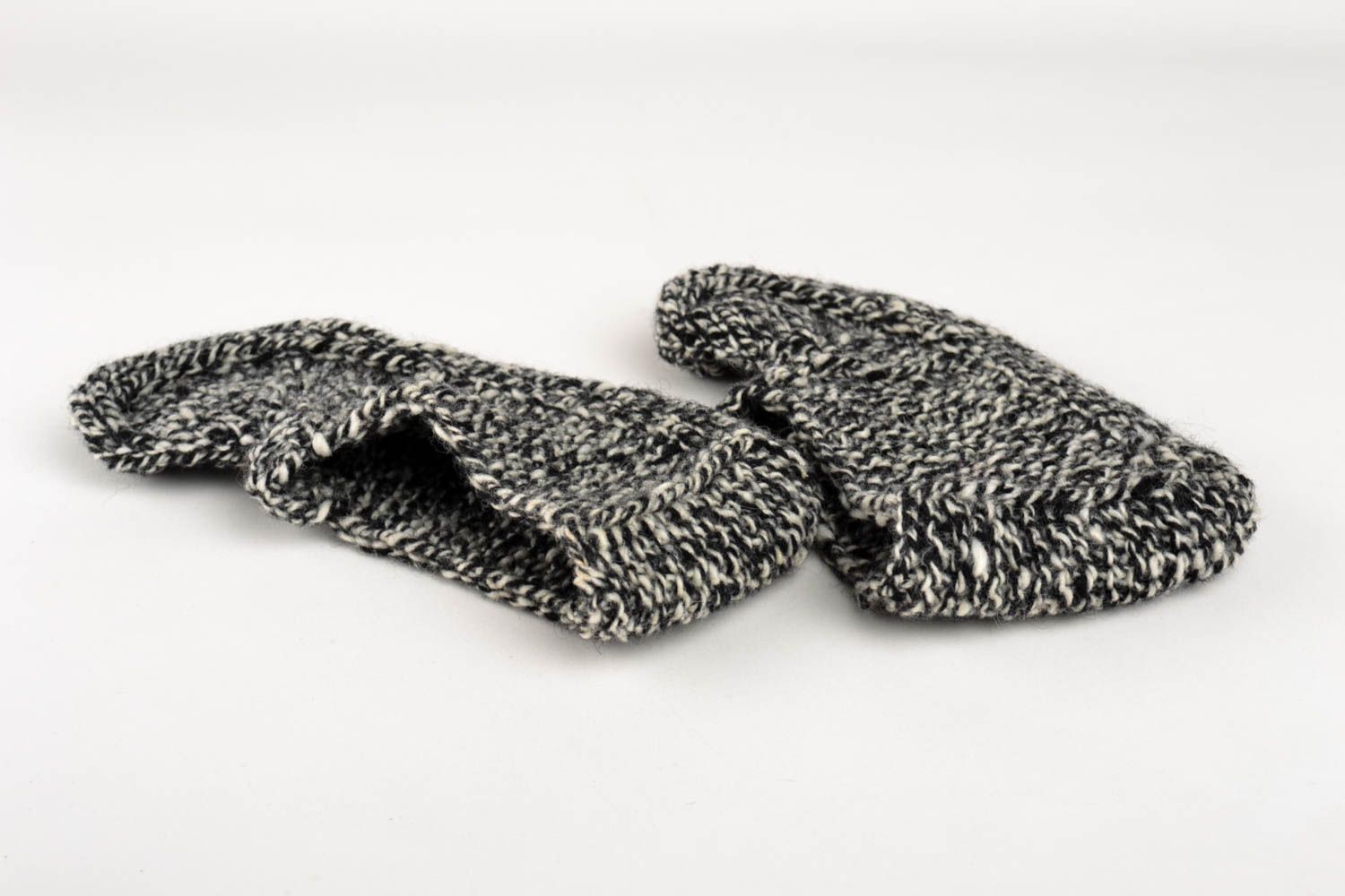 Тапочки ручной работы вязаные носки тапочки модные теплые носки домашние фото 4