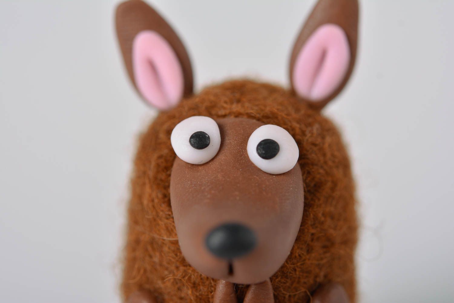 Игрушка мягкая необычная игрушка ручной работы детская игрушка животного кенгуру фото 2