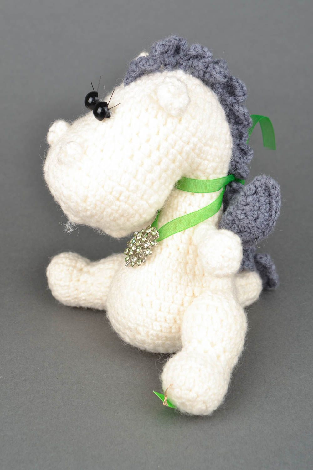 Soft crochet toy dragon photo 1