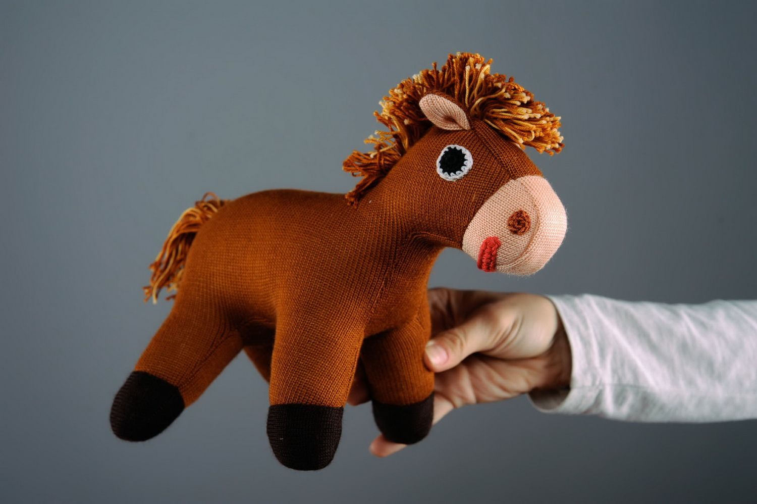 Brinquedo macio artesanal Cavalo foto 1