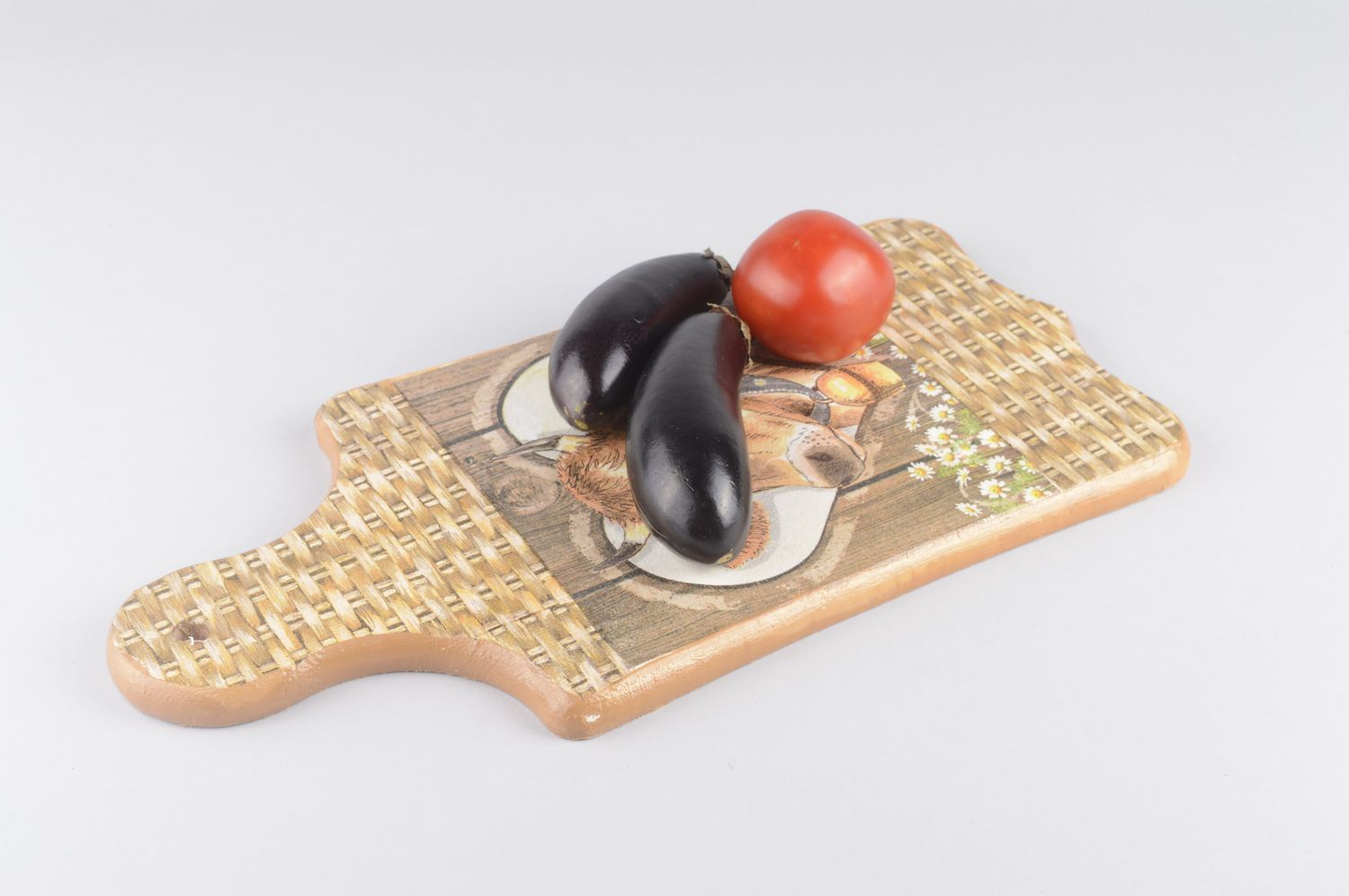 Tabla para picar hecha a mano accesorio de cocina objeto de decoración  foto 4