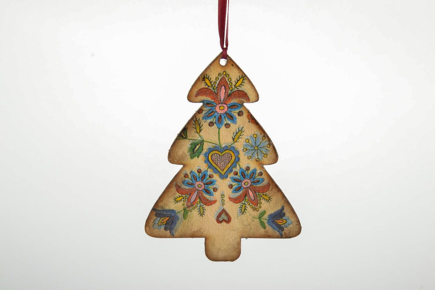 Colgante decorativo con forma de árbol de Navidad foto 4