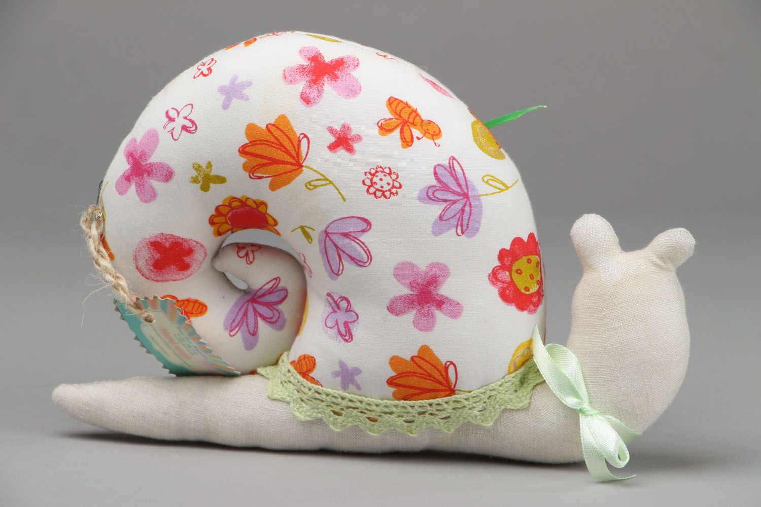 Fabric toy Snail photo 3