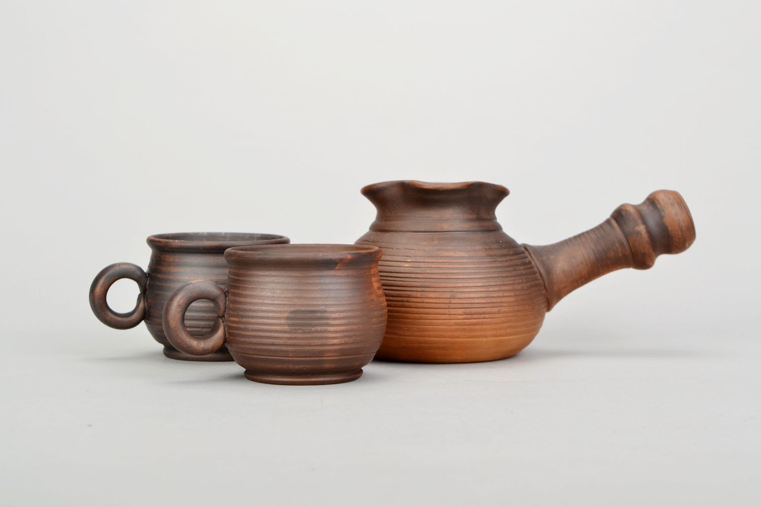 Turco de cerâmica e chávenas artesanais  foto 4
