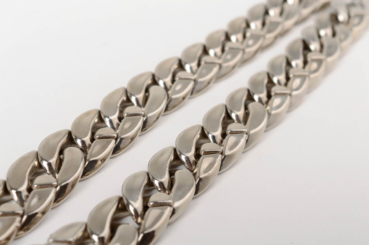 Lange Halskette aus Metall breit schön für Frauen künstlerische Handarbeit foto 4