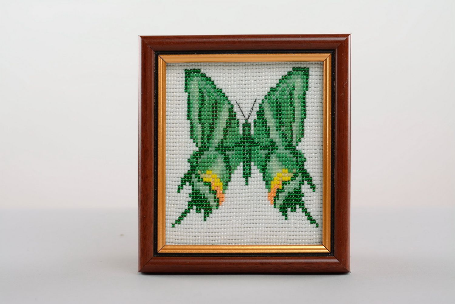 Woven picture Green Butterfly photo 4