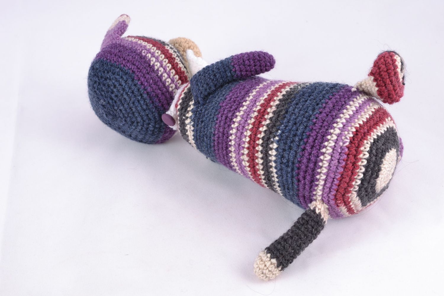 Jouet mou tricoté à la main coloré fait main ourson cadeau pour enfant photo 5