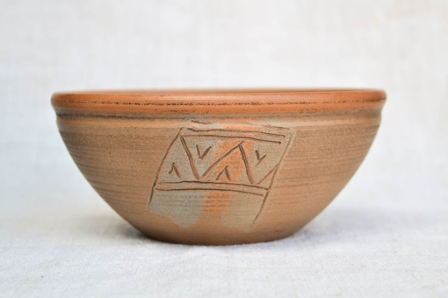 Bol céramique fait main Assiette design en argile Assiette décorative en argile photo 3
