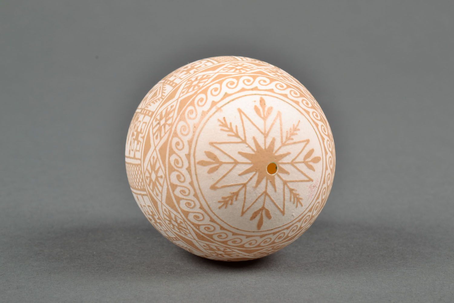 Painted egg made using acid etching technique photo 2