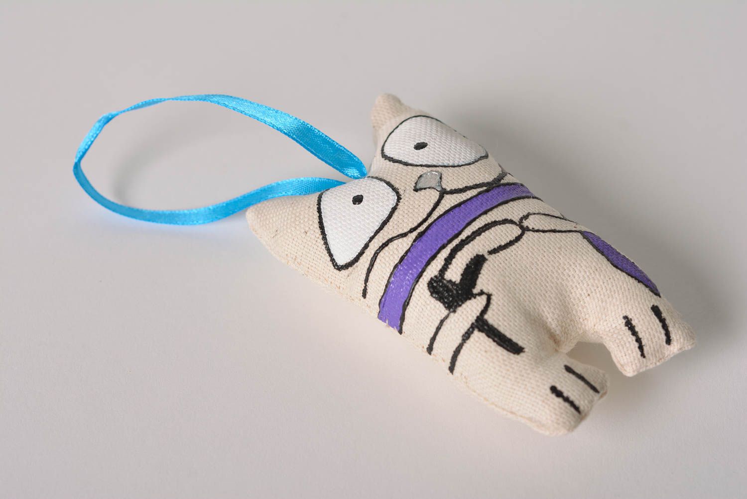 Handmade Deko Hänger Katze Spielzeug, Geschenk für Kinder Katze Kuscheltier  foto 3