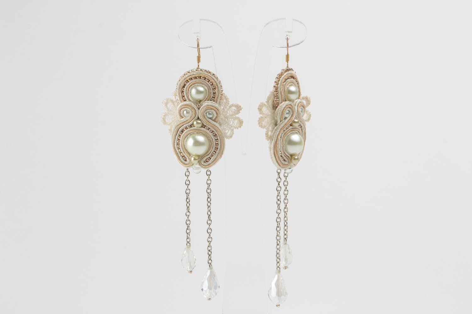 Handmade soutache earrings photo 1