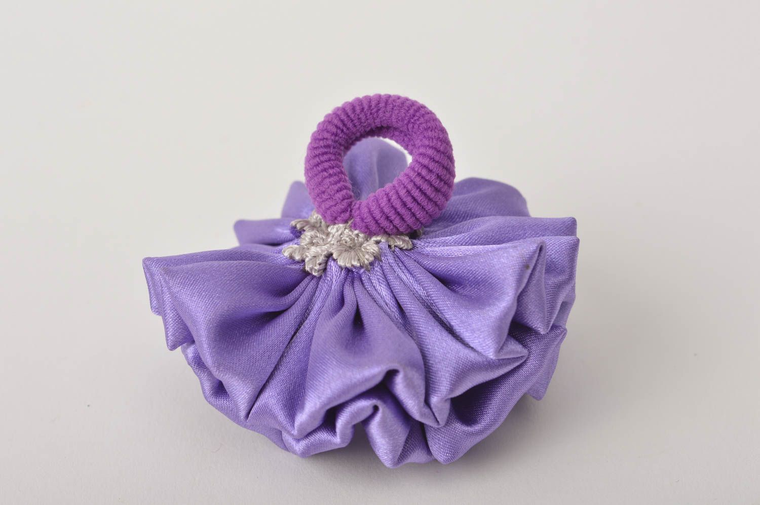 Handmade scrunchy unusual accessory gift ideas flower scrunchy gift for baby photo 4