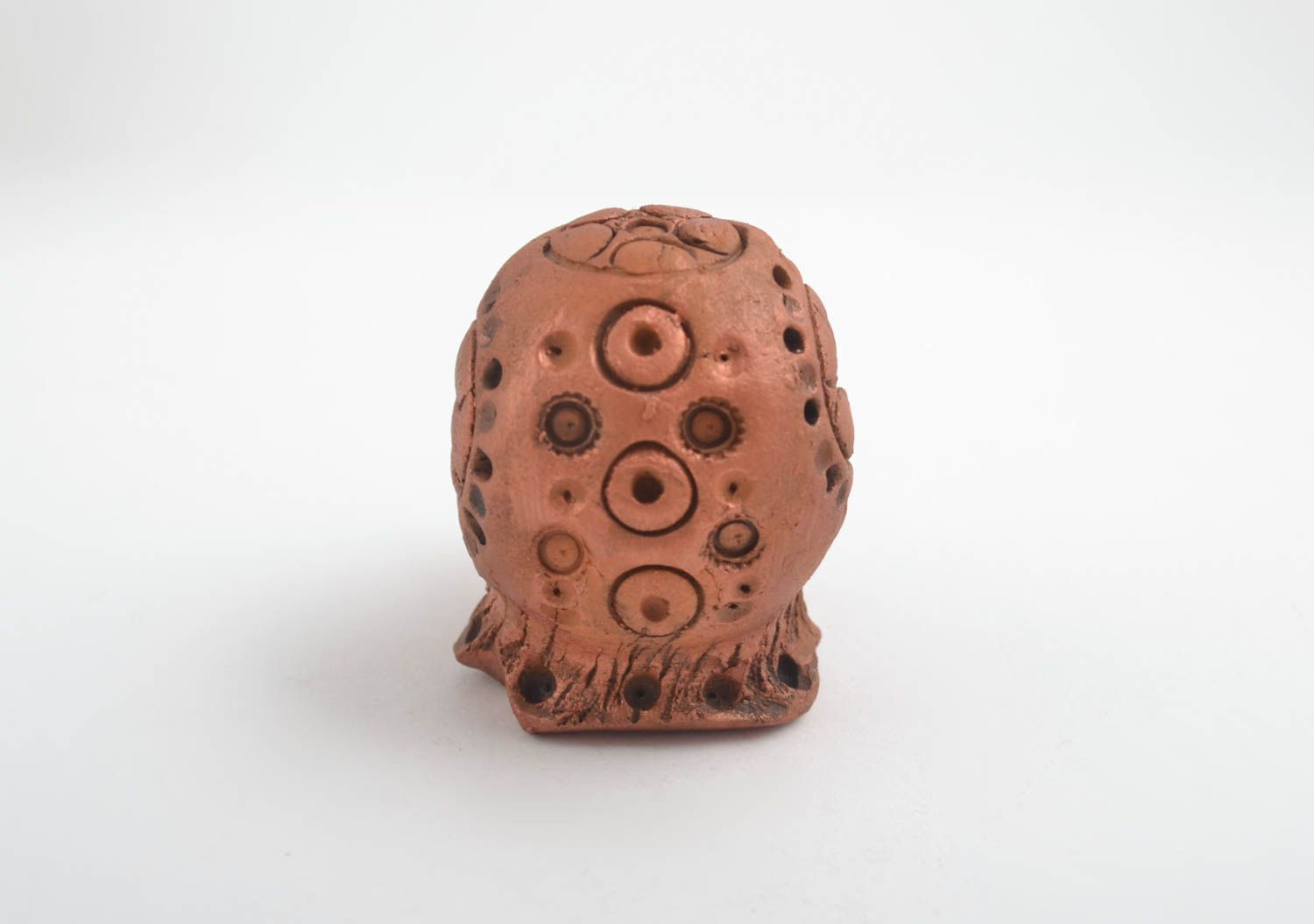Figurina fatta a mano in ceramica animaletto divertente souvenir di terracotta foto 4
