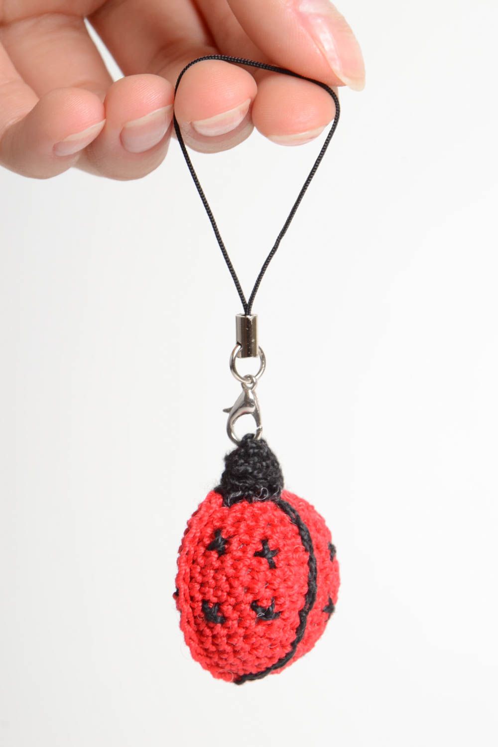 Popular handmade keychain crochet soft keychain toy phone charm gift ideas photo 5