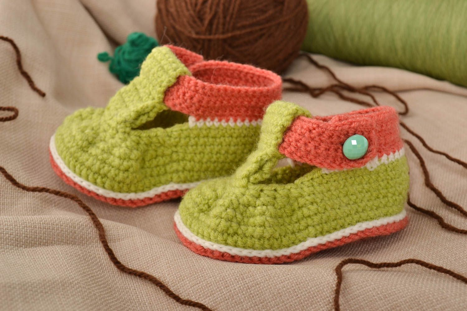 Handmade gehäkelte Babyschuhe Baby Sandalen für Frühling Geschenk für Kleinkind foto 1
