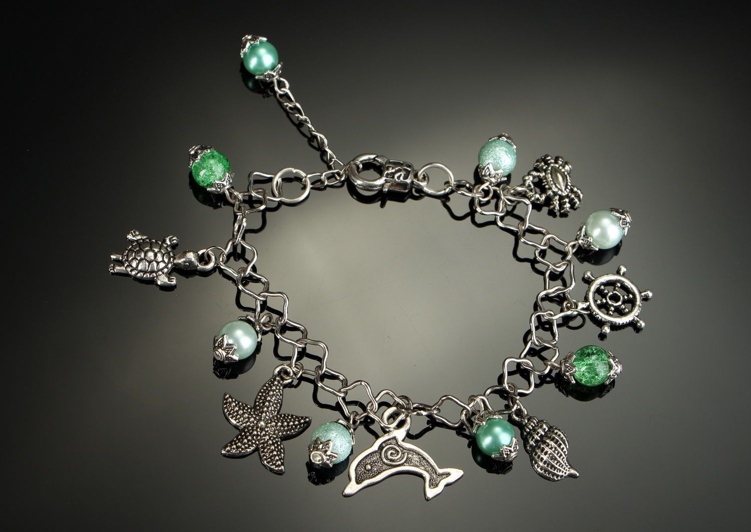Modisches Armband mit keramischen Perlen foto 3