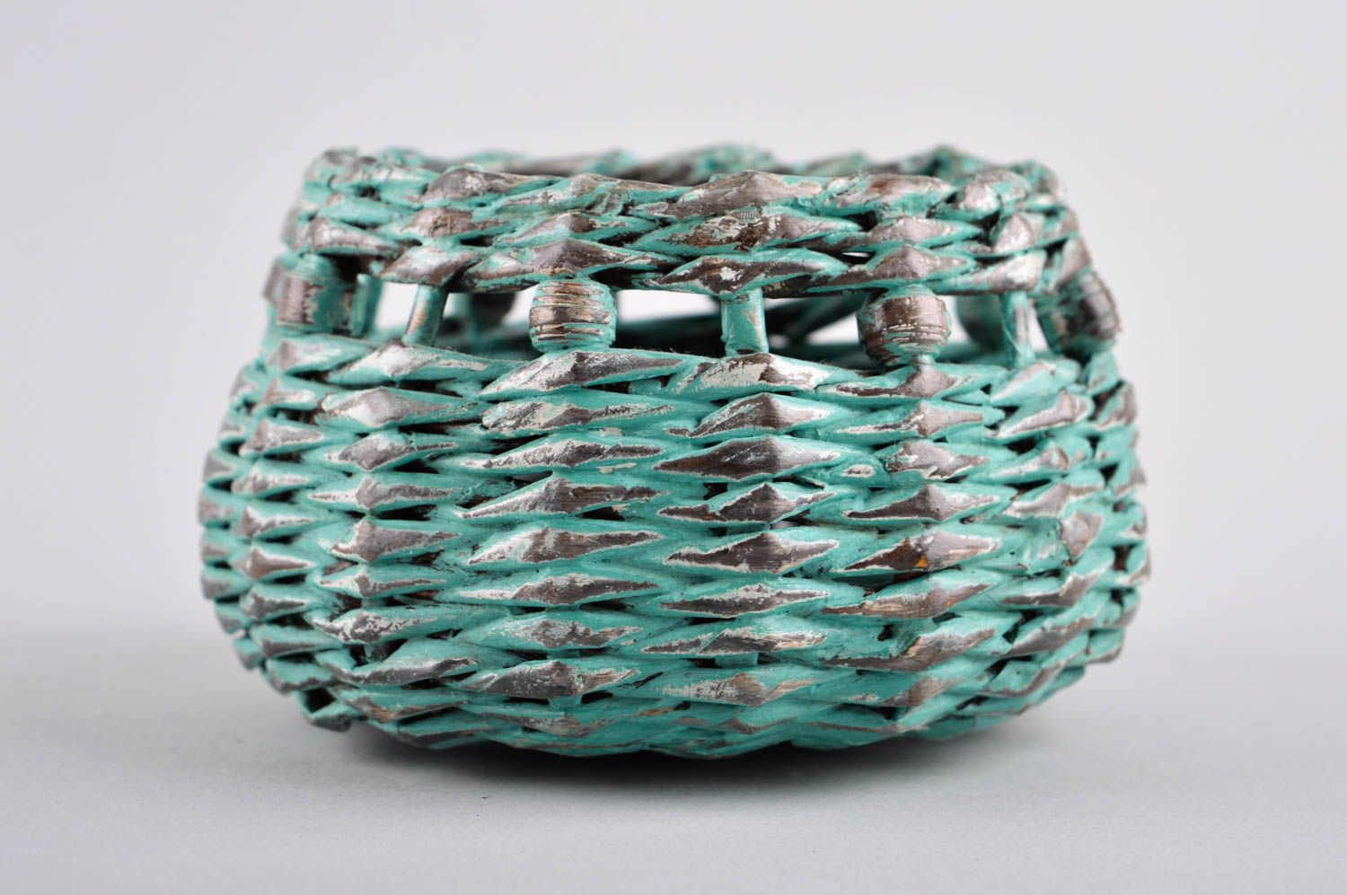 Handmade unusual paper basket designer cute basket stylish basket for toys photo 3