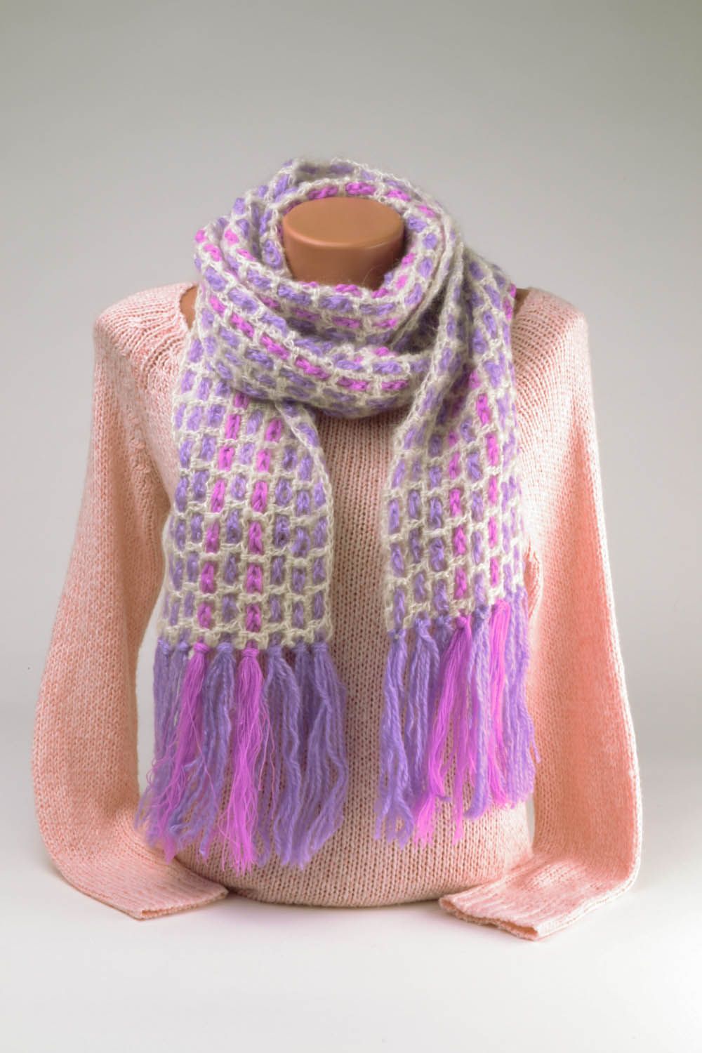 Long crochet scarf photo 1