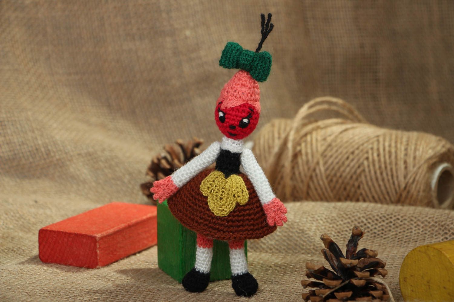 Soft crochet toy Radish photo 5