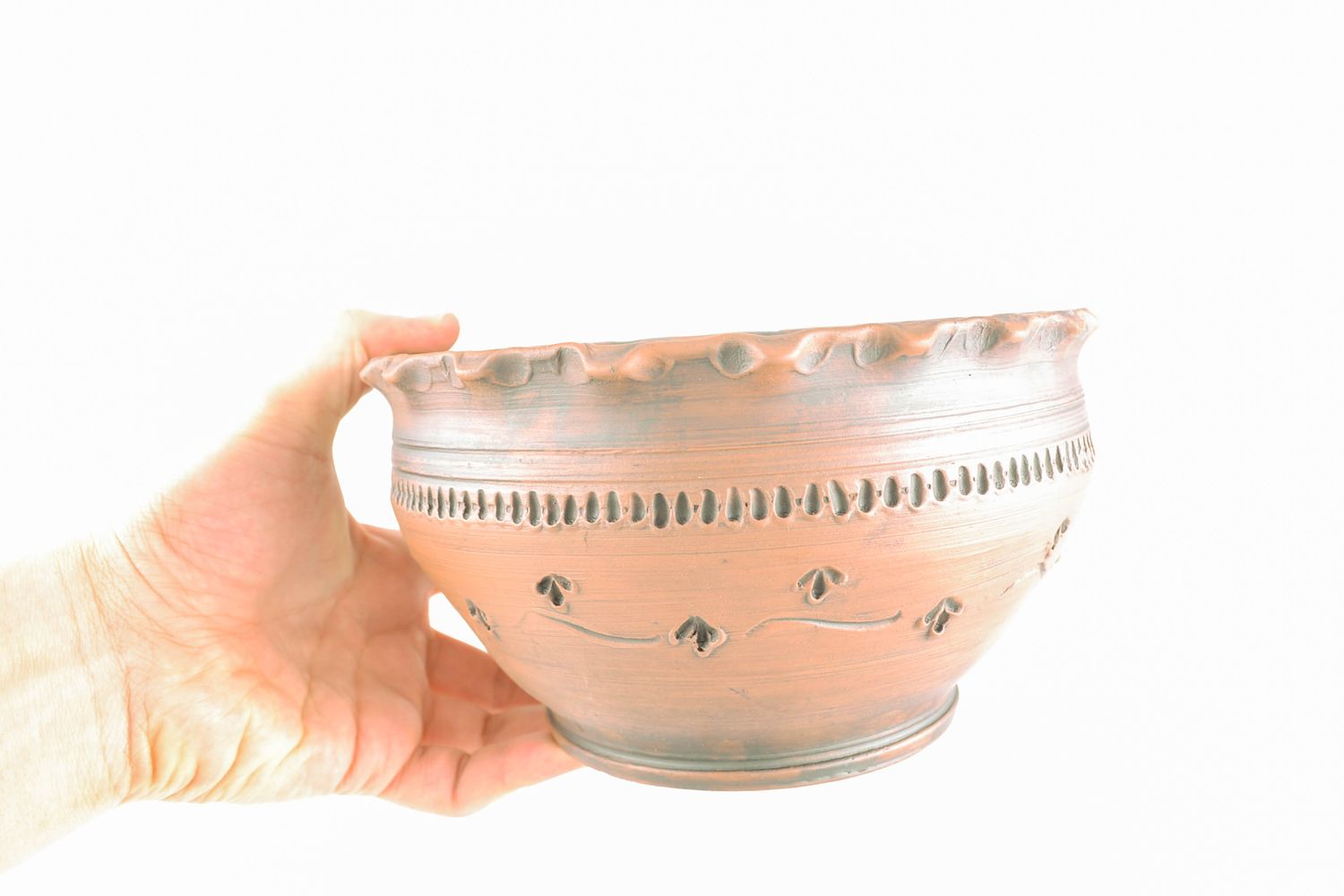 Ceramic bowl for baking and serving photo 2