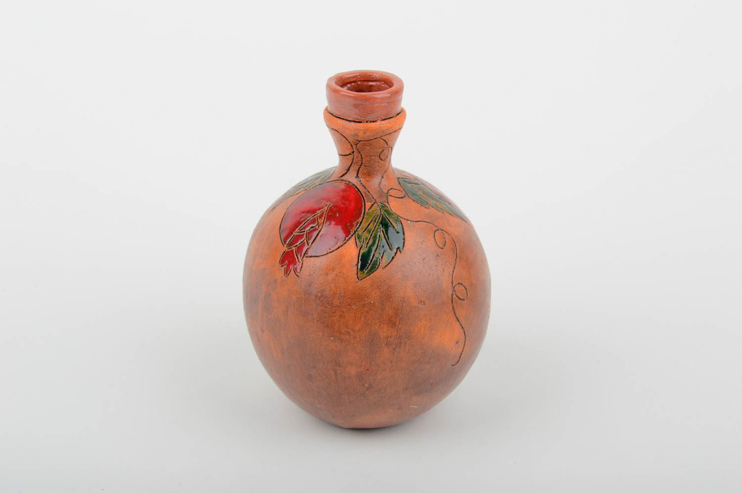 Jarro de cerámica hecho a mano pintado accesorio de cocina vasija de arcilla foto 5