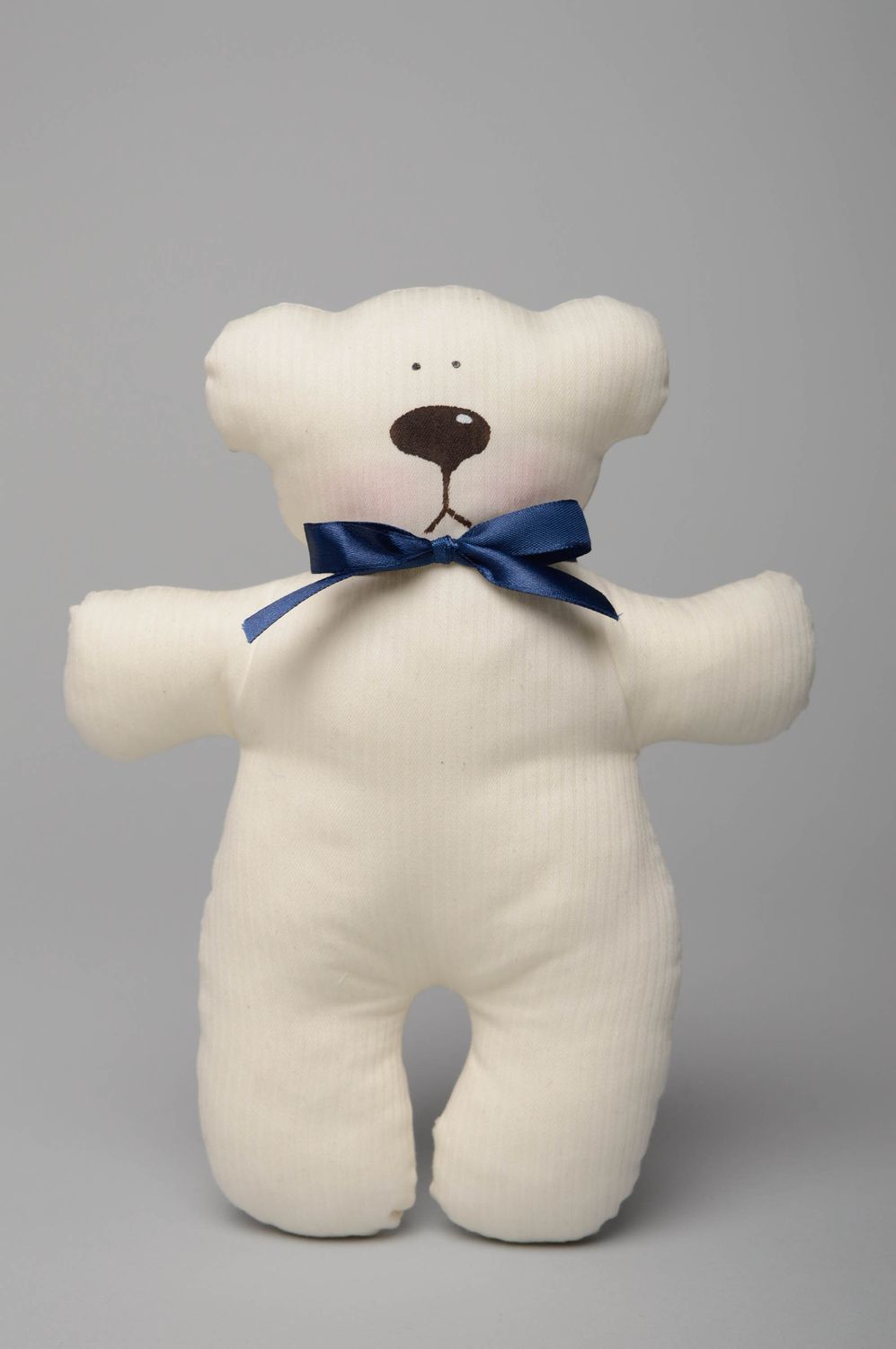 Handmade fabric soft toy Big Polar Bear photo 1