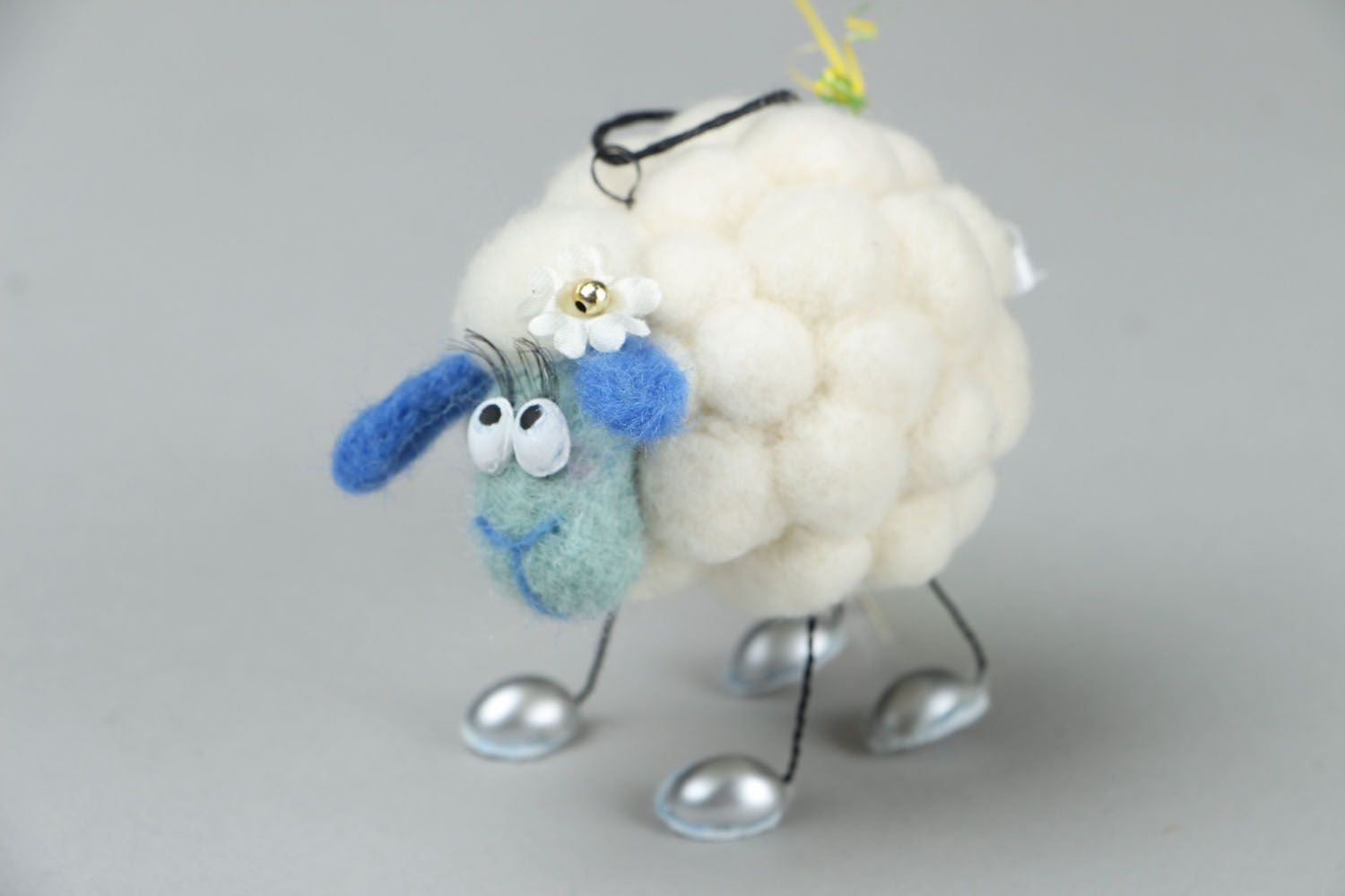Toy made of natural wool photo 1
