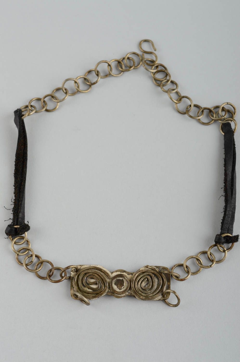 Collana di metallo fatta a mano girocollo originale accessorio originale
 foto 5