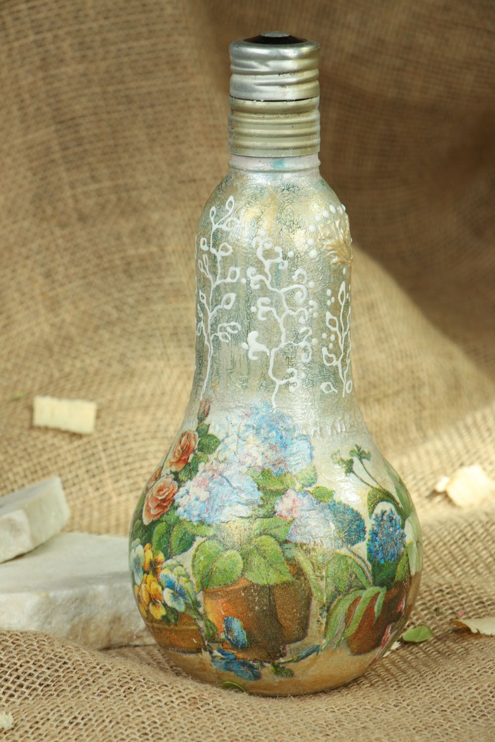 Декоративная бутылка для интерьера фото 5