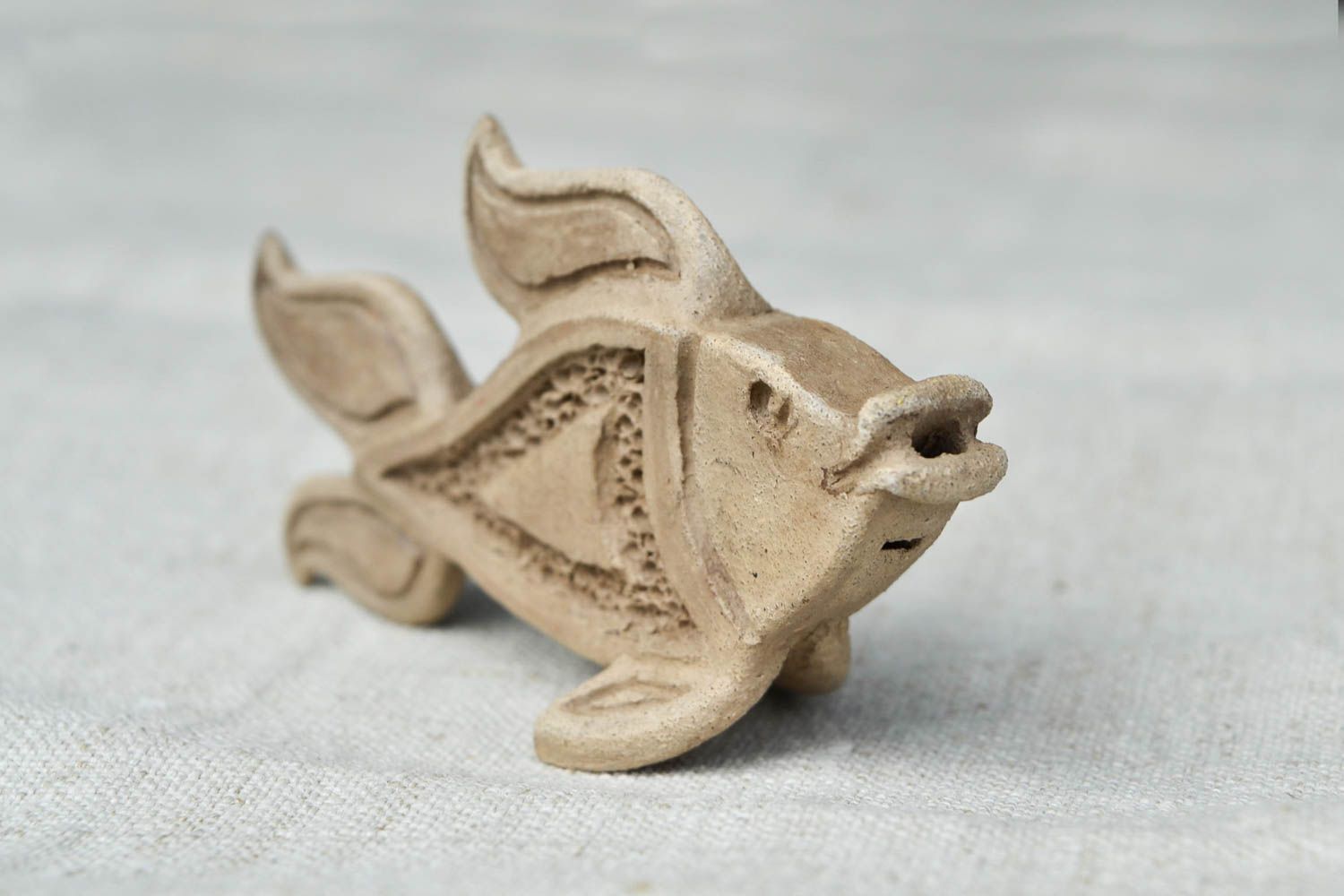 Керамическая свистулька ручной работы свистулька из глины глиняная игрушка фото 4