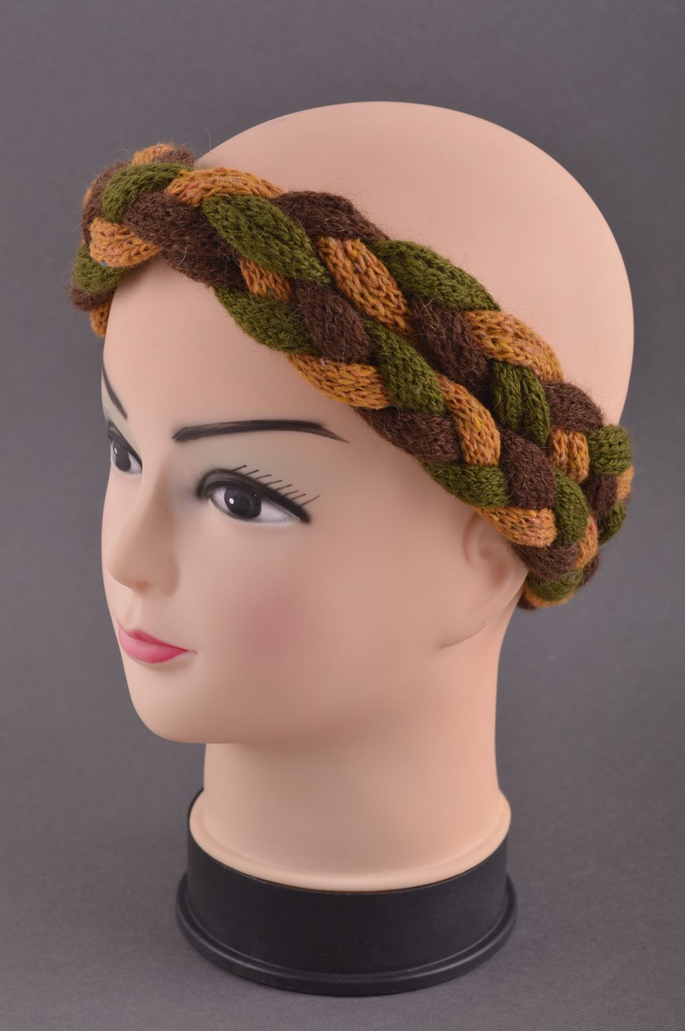 Stirnband Damen handmade Stirnband Winter Frauen Geschenk Haar Accessoire foto 1