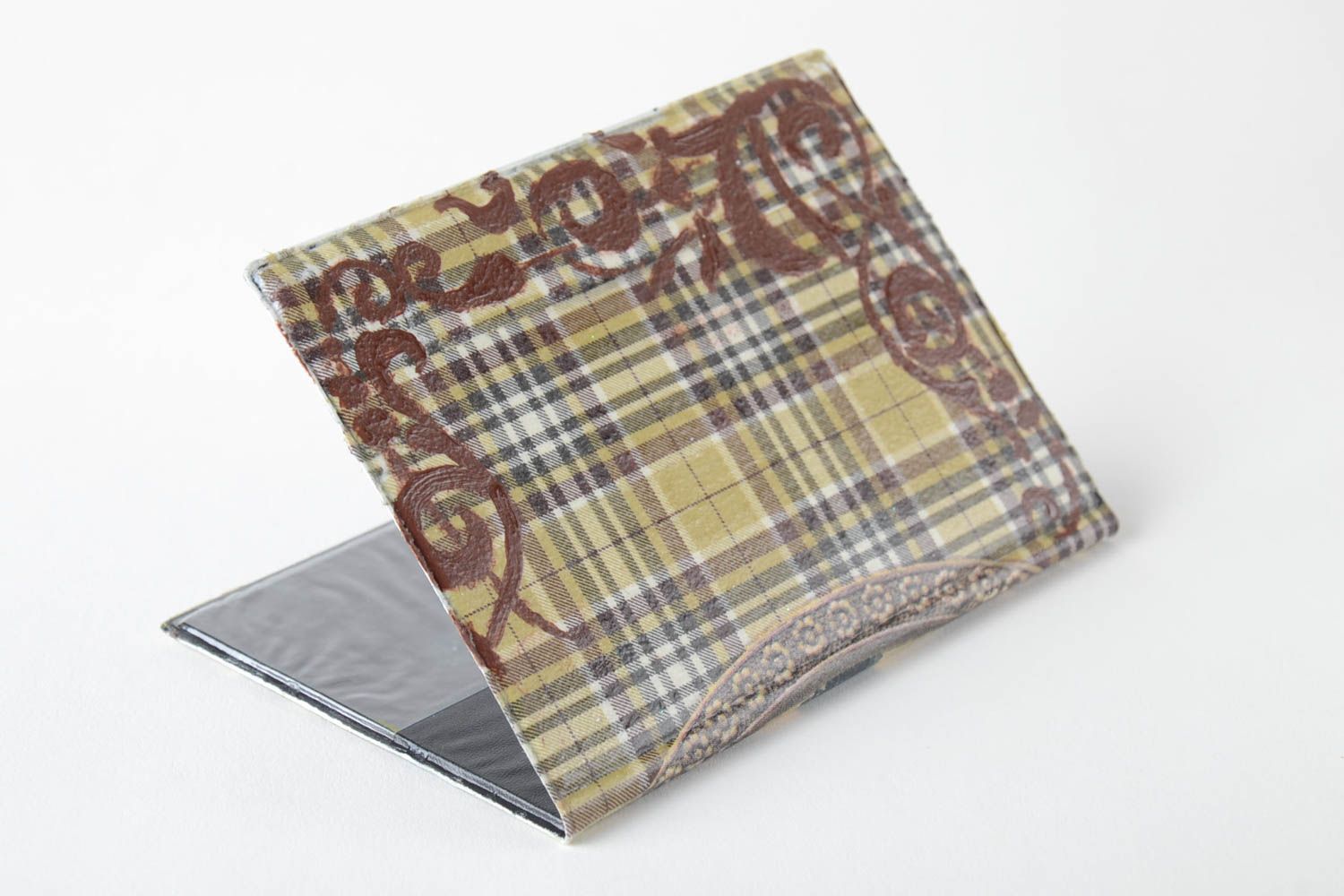 Unusual stylish passport cover beautiful document accessories designer gifts photo 3