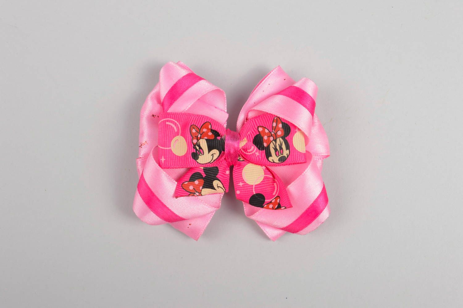 Handmade bow hair clip ribbon bows hair accessories for girls gifts for kids photo 5
