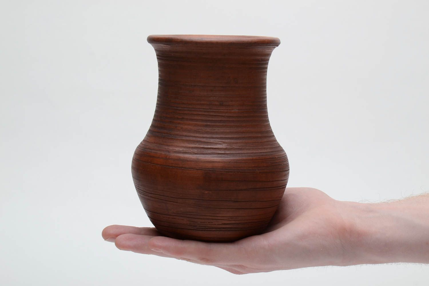 Brocca in ceramica fatta a mano contenitore per vino utensili da cucina
 foto 5