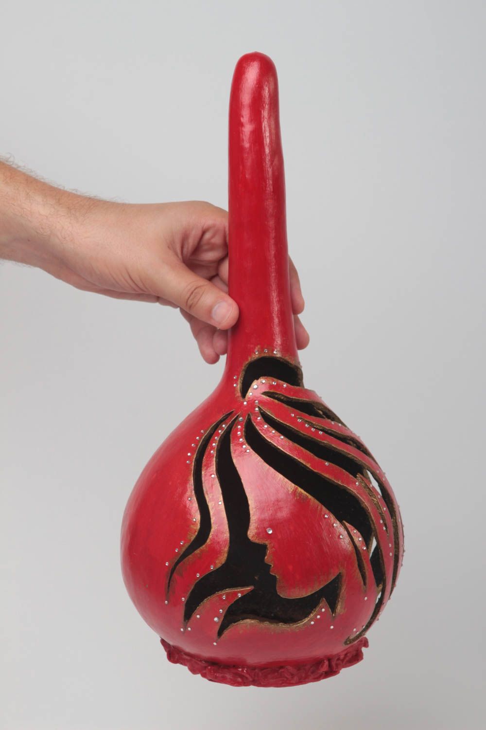Figura de calabaza hecha a mano con pintura regalo original decoración de casa foto 5