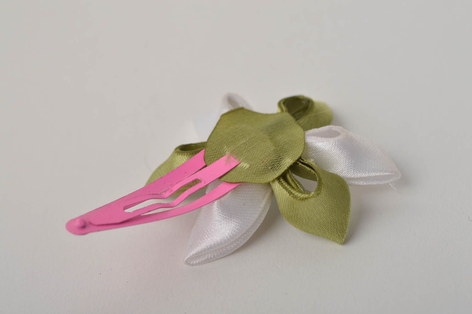 Hair jewelry handmade hair clip flower hair clip kanzashi flower gifts for kids photo 2