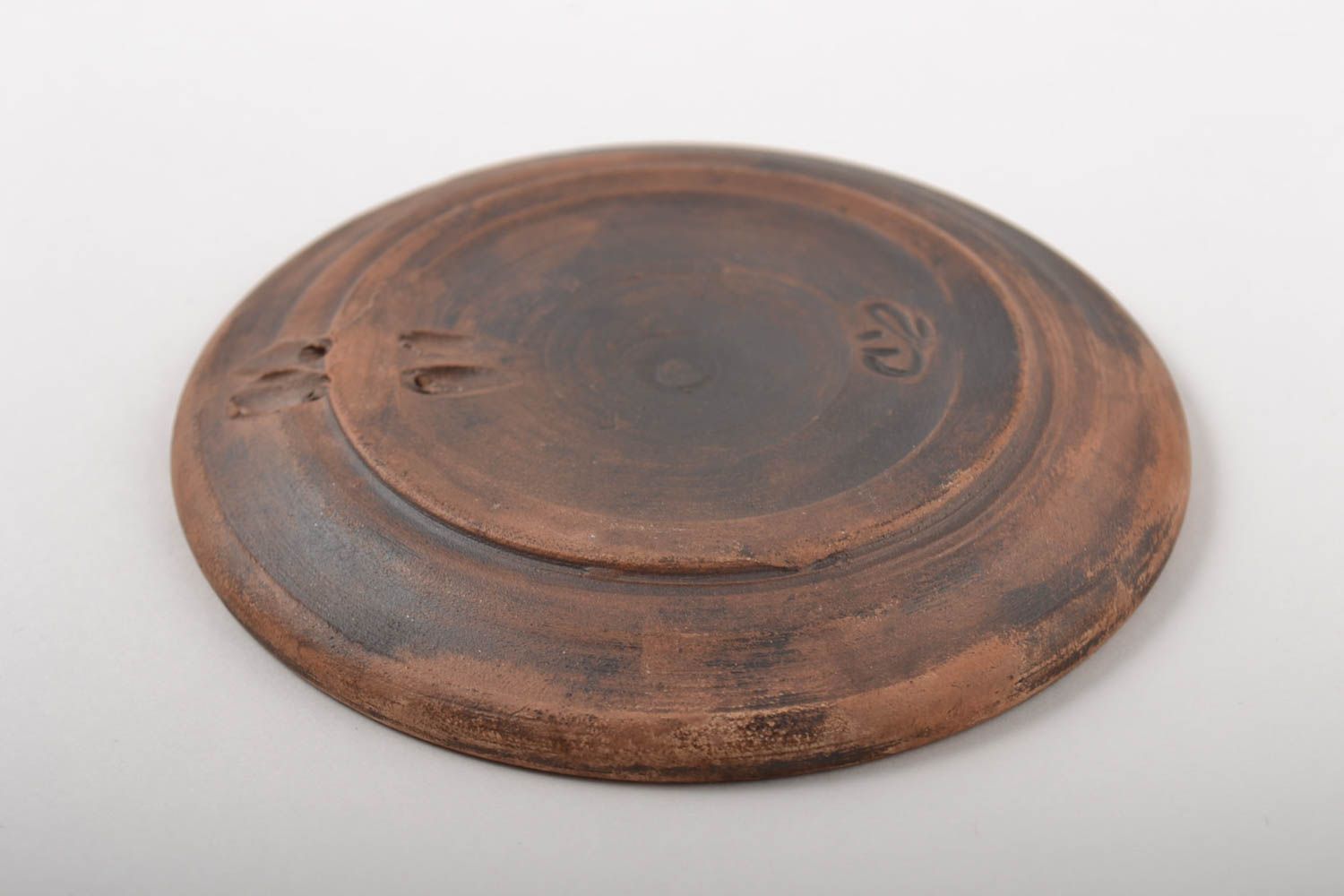 Керамическая тарелка глиняная посуда расписная тарелка керамическая посуда фото 4